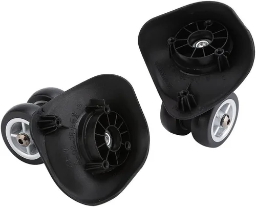 Vista 5 de VGEBY1 Maleta Ruedas, Equipaje Giratorio Ruedas Ruedas Universal PVC Ruedas Maleta Maleta Carretilla, Negro
