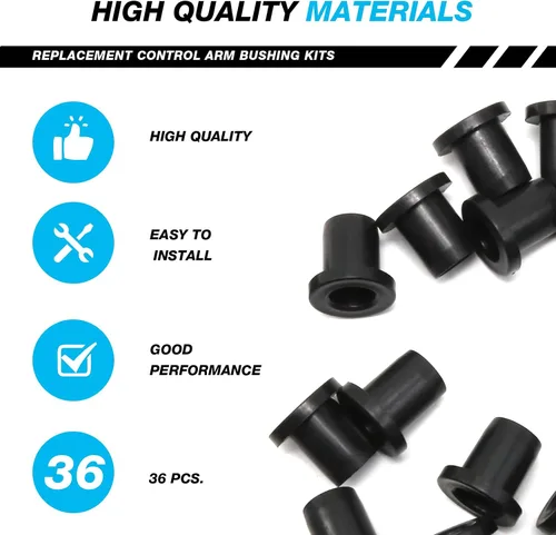 Vista 5 de Hoypeyfiy Bujes de brazo A delantero y trasero de repuesto para Polaris Ranger RZR ACE 500 570 800 900 1000 Crew XP 2014-2020 (36 piezas)