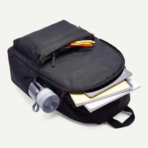 Vista 5 de Amazon Basics Mochila para la escuela, viajes, estudio con correas acolchadas ajustables para el hombro, compartimento espacioso, bolsillos