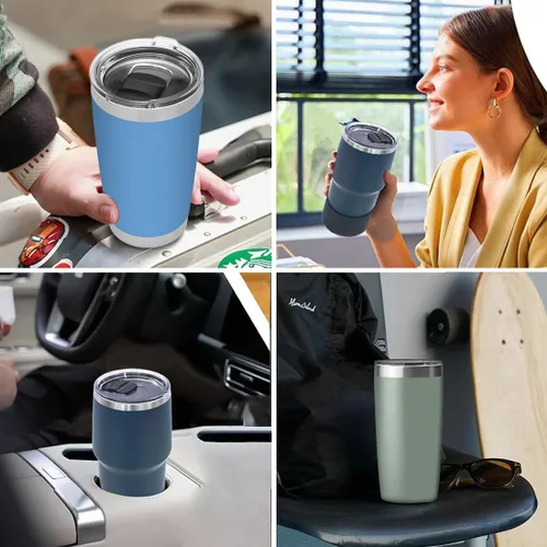 Vista 6 de Paquete de 2 tapas para vaso Yeti magnéticas de repuesto de 20 onzas, para vaso de 20 onzas, taza de 10/24 onzas, Lowball de 10 onzas, pintas de 16