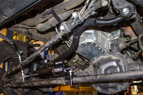 Vista 6 de RSO Suspension Beast Barra de riel delantera forjada ajustable 0-6 pulgadas elevación compatible con 07-18 Wrangler JK/JKU