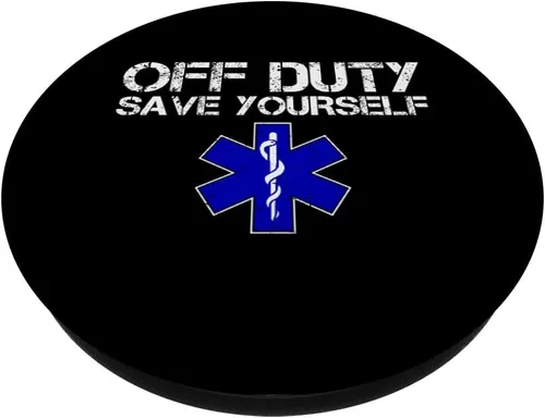 Vista 2 de EMS divertido para EMT fuera de servicio Sálvate PopSockets intercambiables PopGrip