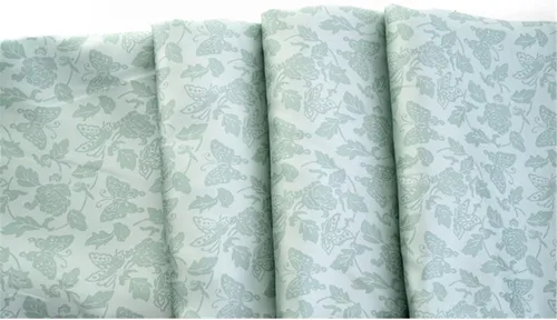 Vista 4 de BAWHO Mooie Zijdeachtige Satijnen Stof Pioen Bloem Unieke Vlinderpatronen Zachte Ademende Stof Voor Oude Kostuums Cheongsam