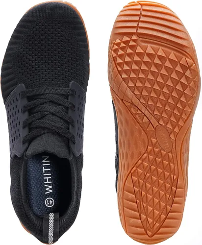Vista 6 de WHITIN zapatos deportivos de hombre para entrenamiento, calzado minimalista, suela plana, puntera ancha, como andar descalzo