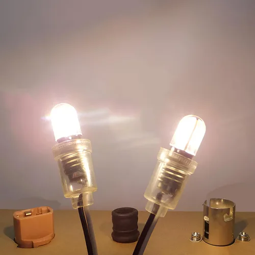 Vista 3 de Bombilla LED E10, 5 bombillas de repuesto de tornillo en miniatura de 6 V de 6 V, 1 W, 100 LM, 6500 K (blanco frío, 6 V)