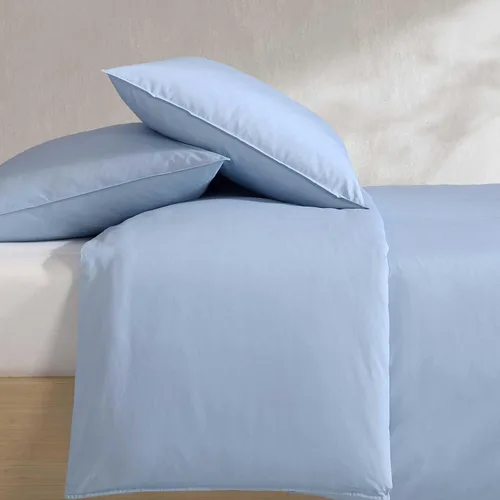 Vista 4 de Calvin Klein - Juego de edredón tamaño individual/individual XL, ropa de cama moderna de percal lavado de algodón con fundas a juego, certificado
