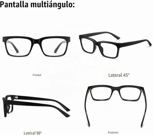 Vista 5 de kimorn Lentes de bloqueo de luz azul, antifatiga ocular y protección UV, lentes de marco rectangular para mujeres y hombres