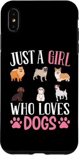 Vista 7 de Funda para iPhone 14 Just A Girl Who Loves Dogs Dog Girl
