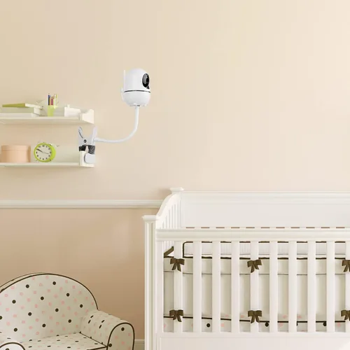 Vista 4 de Soporte flexible para monitor de bebé compatible con HelloBaby HB65/HB6550/HB6558/HB66/HB248, monitor ANMEATE SM935E/SM650, soporte para cámara