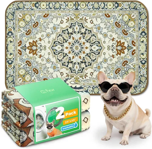 Vista 60 de FXW Almohadillas lavables para orina para perros, almohadillas para cachorros con súper absorbentes, diseñadas específicamente para jaulas de 24