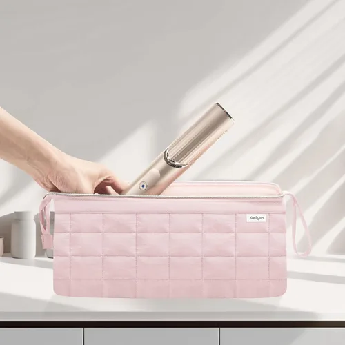 Vista 3 de KarSyon Organizador de Bolsa de Viaje para Herramientas de Cabello para Estuche Dyson Airwrap Soporte Secador de Cabello Shark Flex Style Cepillo