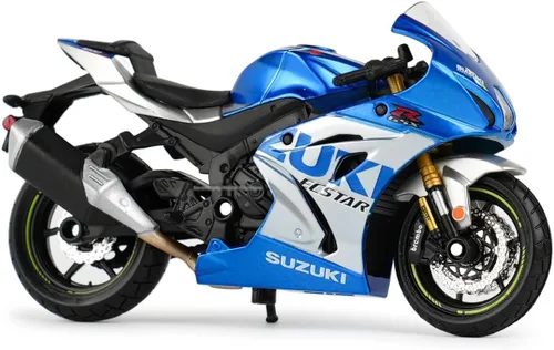 Vista 5 de Bburago SUZUKI GSX-R 1000 - Réplica de fundición a presión increíblemente detallada coleccionable - escala 1:18, rojo