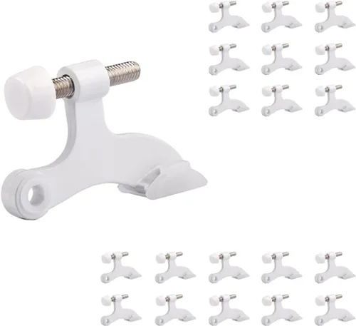 Vista 13 de HOMOTEK Paquete de 3 Topes de Puerta de Latón Antiguo con Pasador de Bisagra, Tope de Puerta Ajustable de Lujo Resistente de 2-1/2"x1-3/4