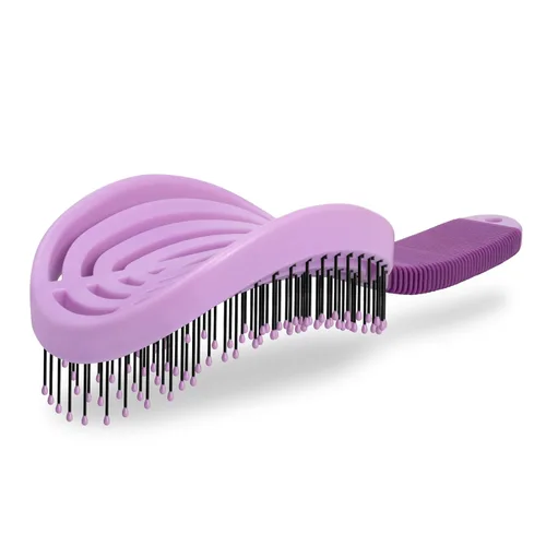 Vista 14 de NuWay® DoubleC PRO® - Cepillo patentado para el cuidado del cuero cabelludo, diseño de doble curva para masaje del cuero cabelludo