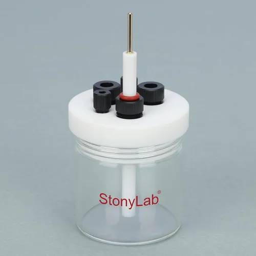 Vista 6 de stonylab Electrodo de disco con disco de carbono de vidrio de 0.118 in de diámetro, certificado SGS - probado por GDMS, para electroquímica