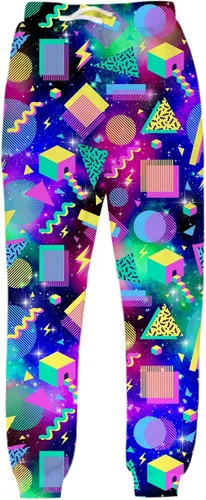 Vista 2 de UNIFACO. Pantalones deportivos unisex con estampado digital 3D con cordón