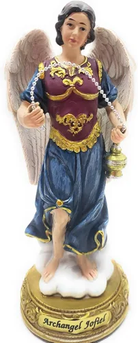 Vista 5 de Juego de estatuas de arcángel – Juego de 7, 8 pulgadas – El juego incluye las 7, San Miguel, San Rafael, San Gabriel, San Uriel, San Jofiel, San