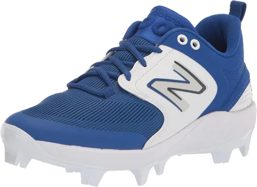 Vista 23 de New Balance Fresh Foam 3000 V7 - Zapatos de béisbol moldeados para hombre, color rojo mercurio/dorado, talla 6.5 M