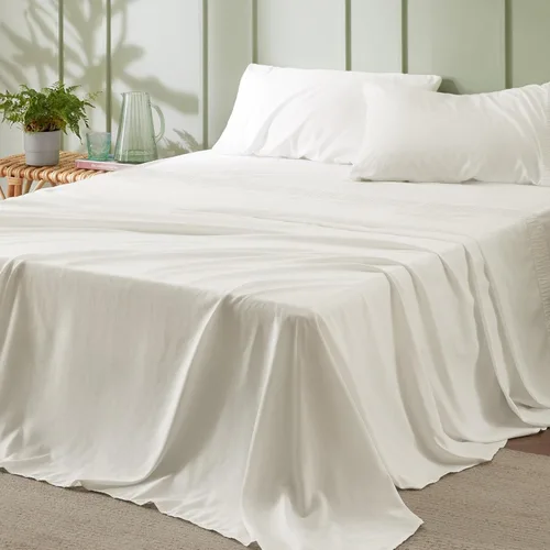 Vista 47 de Bedsure Juego de sábanas para cama individual - 3 piezas de sábanas suaves para cama individual - Transpirables y refrescantes - Calidad hotelera