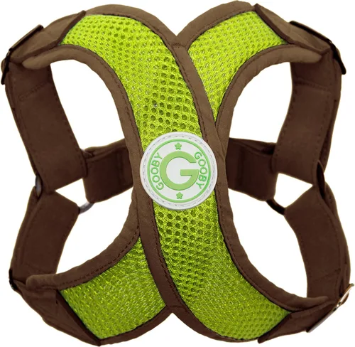 Vista 11 de gooby Choke última intervensión Perfect Fit Active X step-in sintético Piel de Cordero. Soft Arnés para perros pequeños, L, Hunter Green