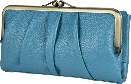 Vista 11 de EASTNIGHTS Carteras con bloqueo RFID para mujer, cartera de embrague de cuero, tarjetero plegable para tarjetas de crédito, monedero para mujer