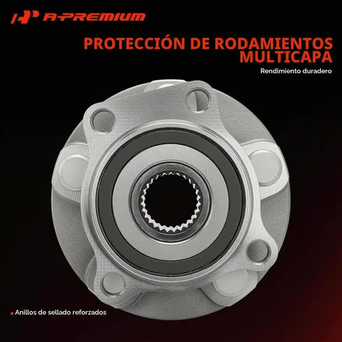 Vista 5 de A-Premium Rodamiento de rueda delantera y conjunto de cubo con 5 pernos Compatible con Subaru Forester 2014-2018, Impreza 2014-2019, Crosstrek
