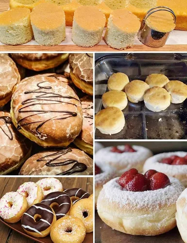 Vista 7 de HULISEN Juego de cortador de galletas de acero inoxidable, raspador de pastelería y licuadora de masa, resistente y duradero con agarre de goma