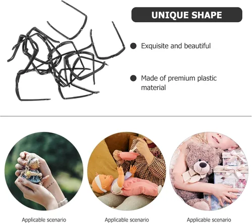 Vista 5 de Toddmomy Gafas de sol pequeñas de 1.18 pulgadas, accesorios de gafas de plástico para muñecas de 12 pulgadas, accesorios de manualidades