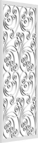 Vista 151 de 9 3/8"W x 24 3/8"H x 1/4"T Marilla Decorativos Paneles de Pared de Madera Calado, Abedul
