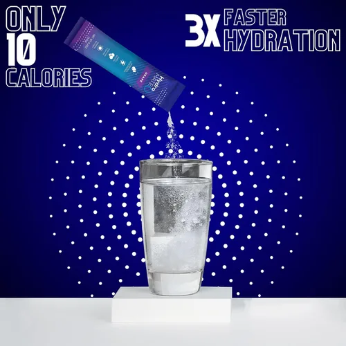 Vista 5 de HydroMATE - Paquetes de electrolitos en polvo para mezclar bebidas, acelerador de hidratación, bajo en azúcar, alivio rápido para fiestas