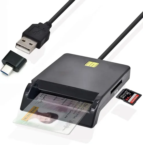 Vista 6 de 4 en 1 adaptador de tarjeta SIM de tarjeta inteligente para tarjeta IC, tarjeta SIM con 2FF 3FF 4FF Mini Micro Nano