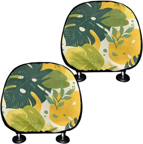 Vista 12 de Funda personalizada para reposacabezas de asiento de automóvil, regalos personalizables, transpirables, paquete de 2 fundas de cojín para asiento