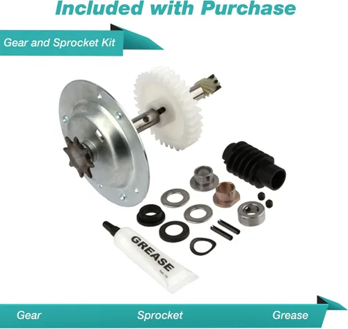 Vista 3 de Repuesto para Liftmaster 41C4220A Kit de engranajes y piñones para los modelos Chamberlain, Sears, Craftsman 1/3 y 1/2 HP