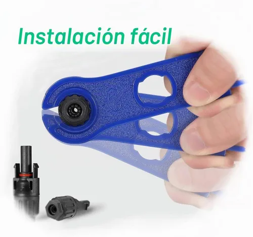 Vista 5 de Y Conector solar 1 a 2 Adaptador de conector de rama en Y solar