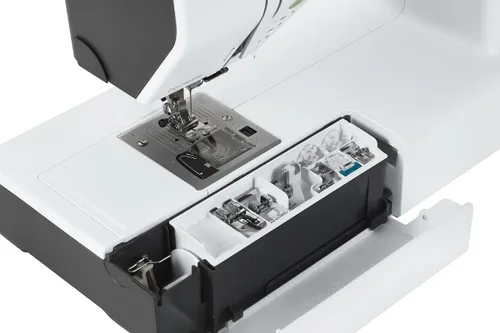 Vista 5 de Bernette B79 - Máquina de coser y bordar computarizada con pantalla táctil a color de 5 pulgadas, perillas multifunción, 4 LEDs y espacio de costura