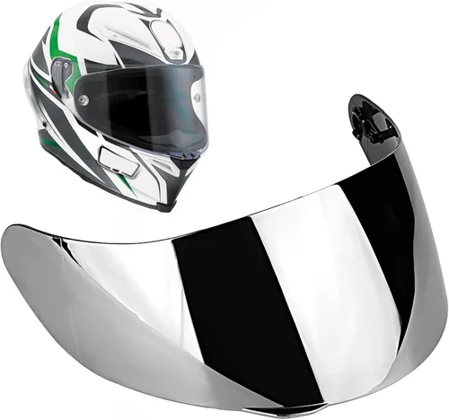 Vista 10 de Repuesto de protector facial para casco de motocicleta, visera de casco de motocicleta compatible con AGV K1 K1S K3 SV K5 K5S con protección UV