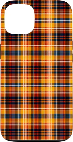 Vista 7 de Tartan Fall Plaid Halloween Orange Black Thanksgiving Autum Case for iPhone 16