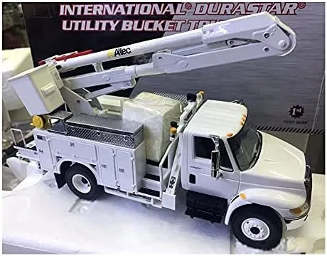 Vista 2 de Para First Gear International Durastar Utility Bucket Truck 1/34 DIECAST Modelo Terminado Camión