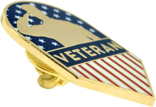 Vista 24 de PinMart Pin de veterano – Pin patriótico americano de solapa o sombrero – Orgulloso de ser retirado ejército, marina, fuerza aérea o cuerpo