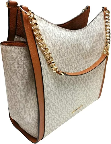 Vista 2 de MICHAEL Michael Kors Newbury Medium Chain Shoulder Tote (Brown Stud)