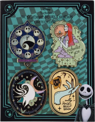 Vista 8 de Disney Enamel Blind Box Pin Set Pack of 4 Pieces Limited Edition Collectors Pins