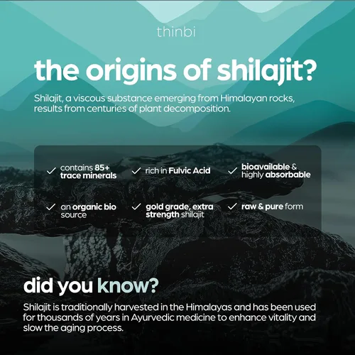 Vista 4 de Resina Shilajit extra fuerte de 4 onzas, Shilajit puro del Himalaya para hombres y mujeres, 75% más de ácido fúlvico y 85 minerales traza