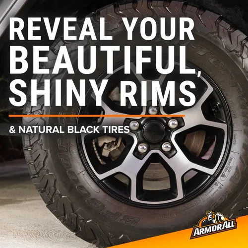 Vista 5 de Armor All Extreme - Limpiador de ruedas y neumáticos, espray limpiador de ruedas de automóvil, 24 onzas líquidas Powerful Foaming, Car Tire Shine
