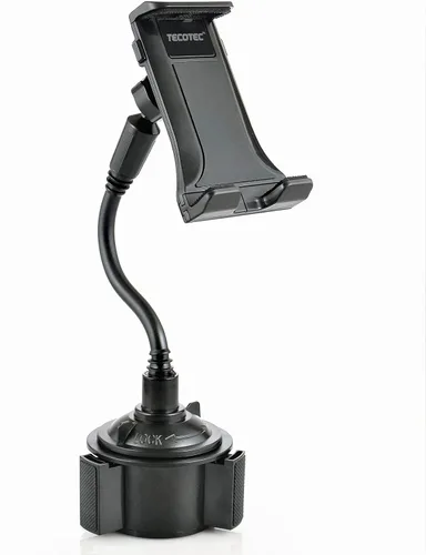Vista 6 de Soporte para tablet 2 en 1, cuello de cisne flexible, ajustable, para automóvil, soporte para tableta y teléfono, se adapta a dispositivos de hasta