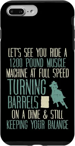 Vista 12 de 1200 Pound Muscle Turning Barrels Racing Rodeo Horse Gift Case for iPhone 17