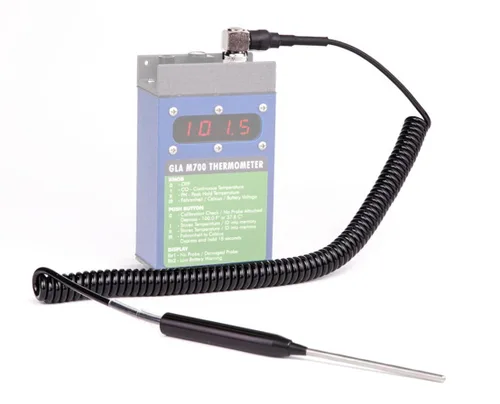 Vista 2 de Sonda de repuesto para termómetro de ganado GLA M700, M750 o M900, recto de 4 pulgadas