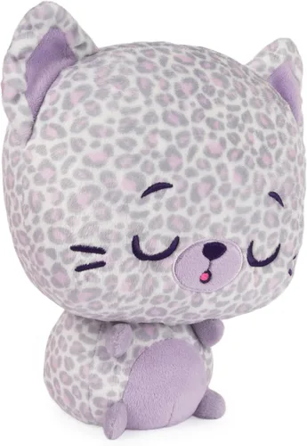 Vista 3 de GUND Drops, Gina Spots, Expressive Premium - Animal de peluche suave para mascotas, leopardo morado, 9 pulgadas