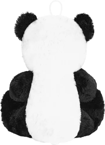 Vista 4 de BRUBAKER Oso de peluche panda con corazón rojo - I Love You - 10 pulgadas - Oso de peluche para novia o novio - Juguete suave de peluche negro