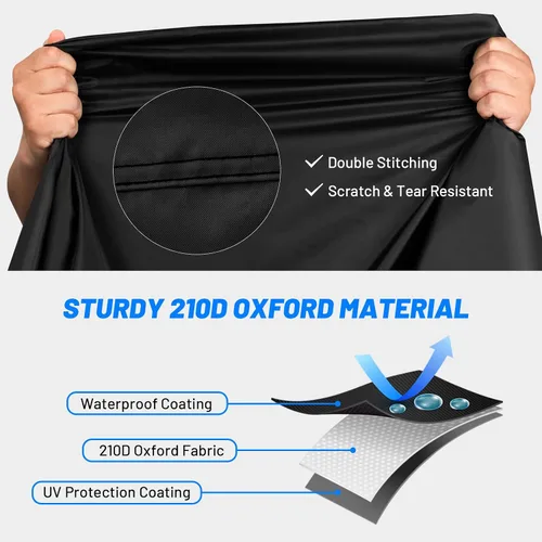 Vista 2 de Favoto - Funda impermeable para bicicleta al aire libre - Cubierta de bicicleta para 2 bicicletas XXL, protección contra el sol, la lluvia, el polvo