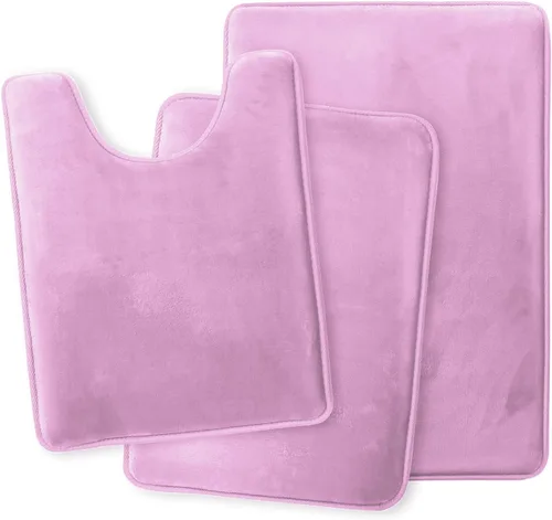 Vista 122 de Clara Clark Alfombra de Baño 24" x 17" - Alfombras de Baño, Tapete de Baño de Espuma Viscoelástica, Afelpado, Acogedor, Ultra Suave, Antideslizante